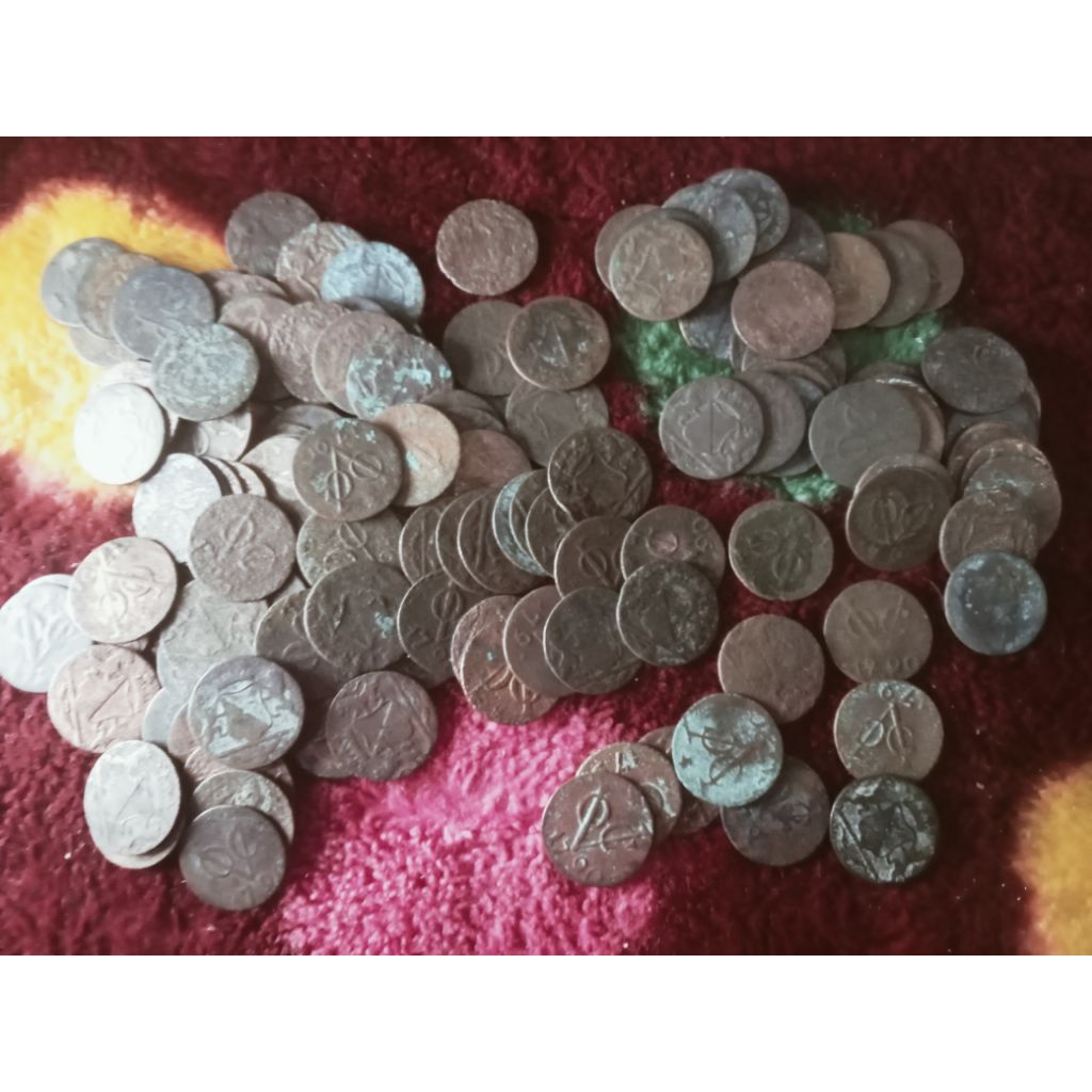 10 keping koin voc utrech 1790 very fine.