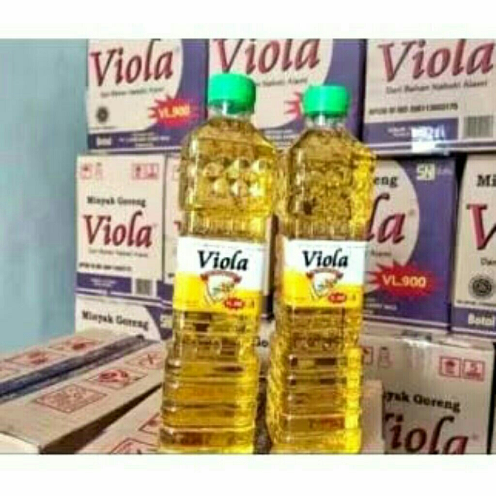 

Minyak goreng viola VL. 900 dua botol
