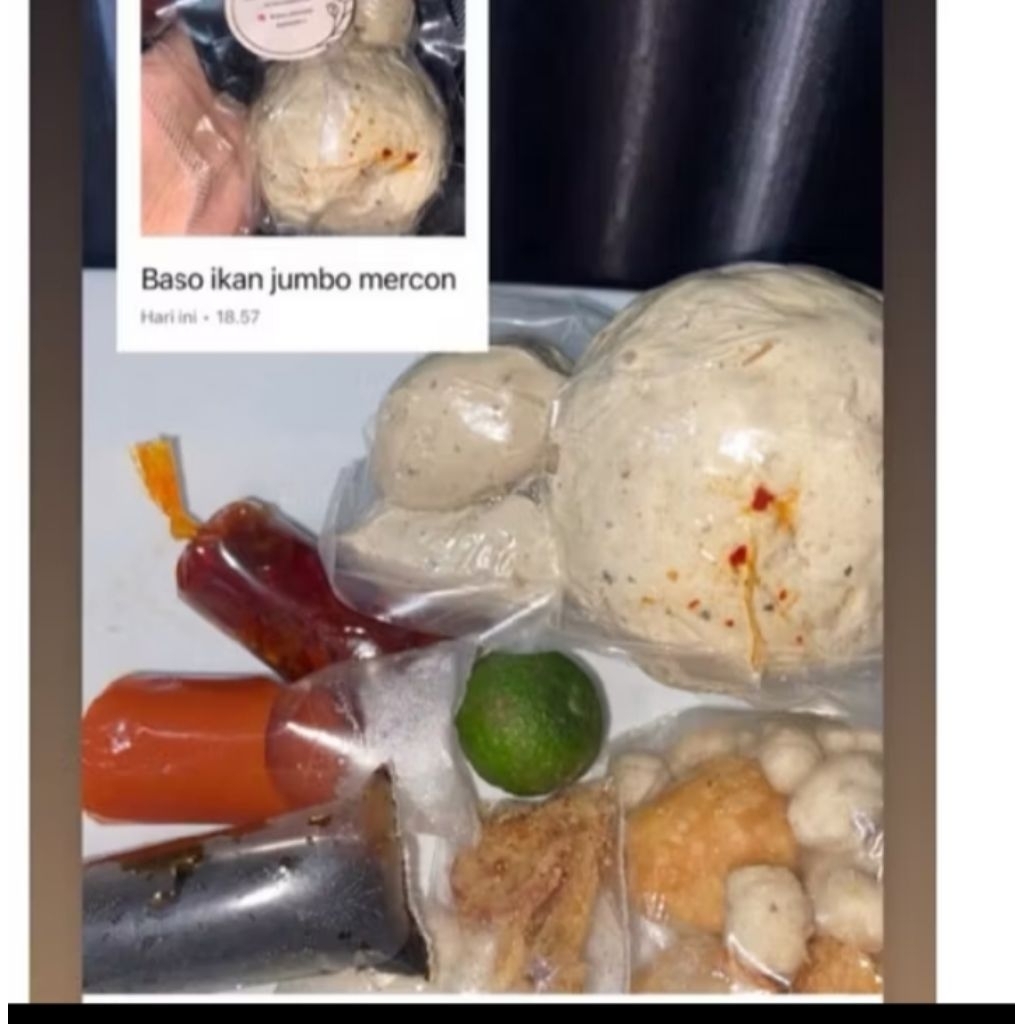 

FROZEN FOOD Bakso ikan jumbo kuah isi mercon dan jando