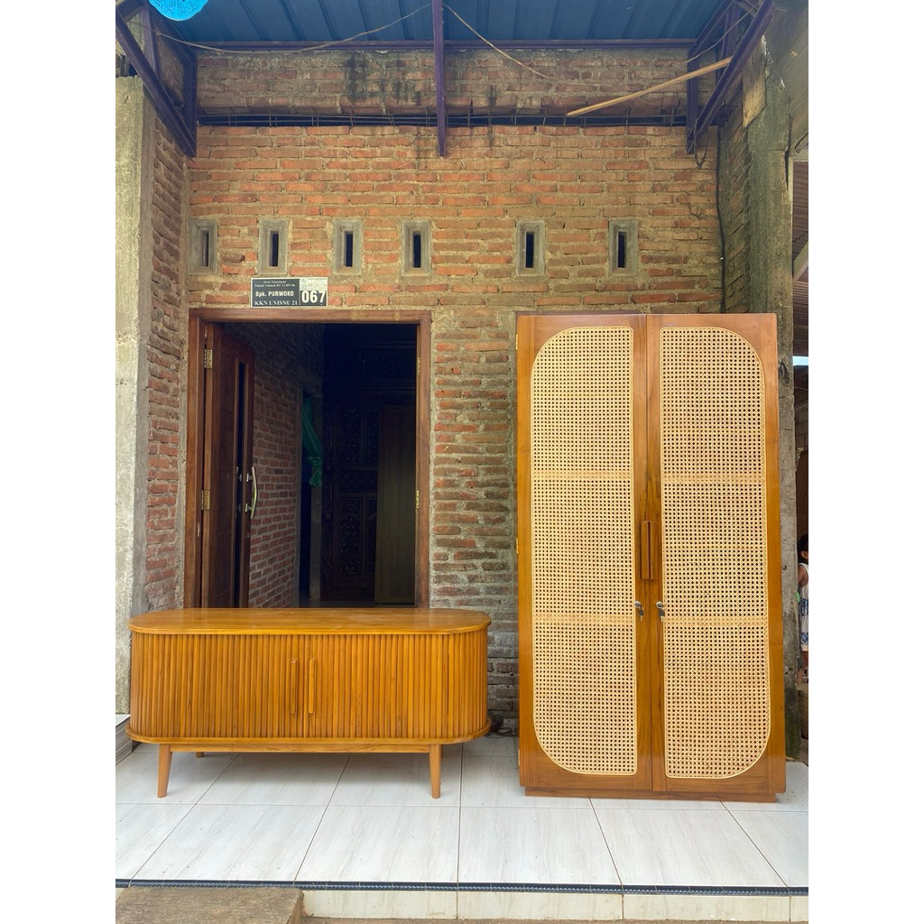 LEMARI BAJU JATI ROTAN JEPARA