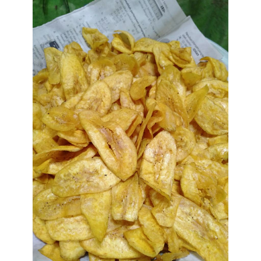 

keripik pisang renyah manis kemasan 1kg