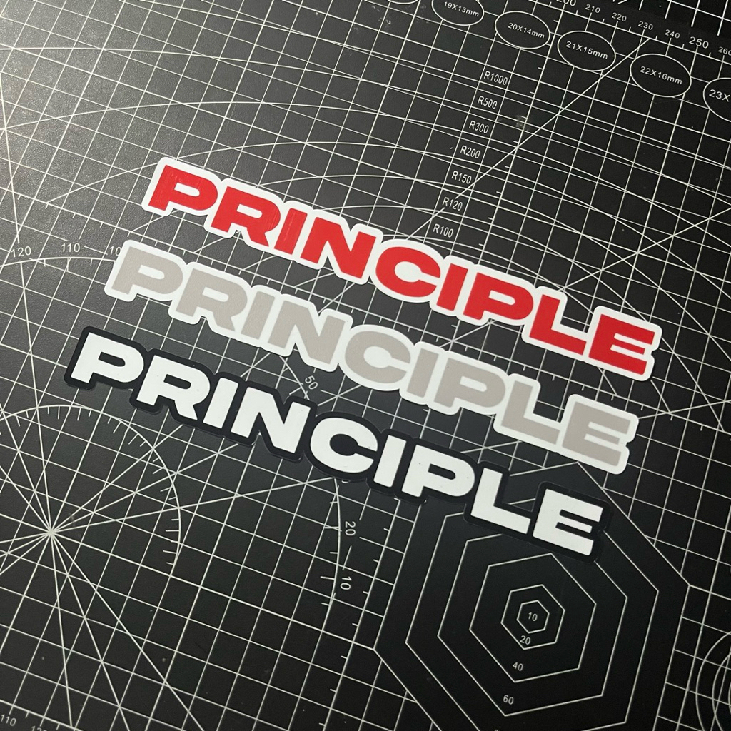 

STICKER BRAND | PRINCIPLE | STIKER HELM HP LAPTOP TUMBLER