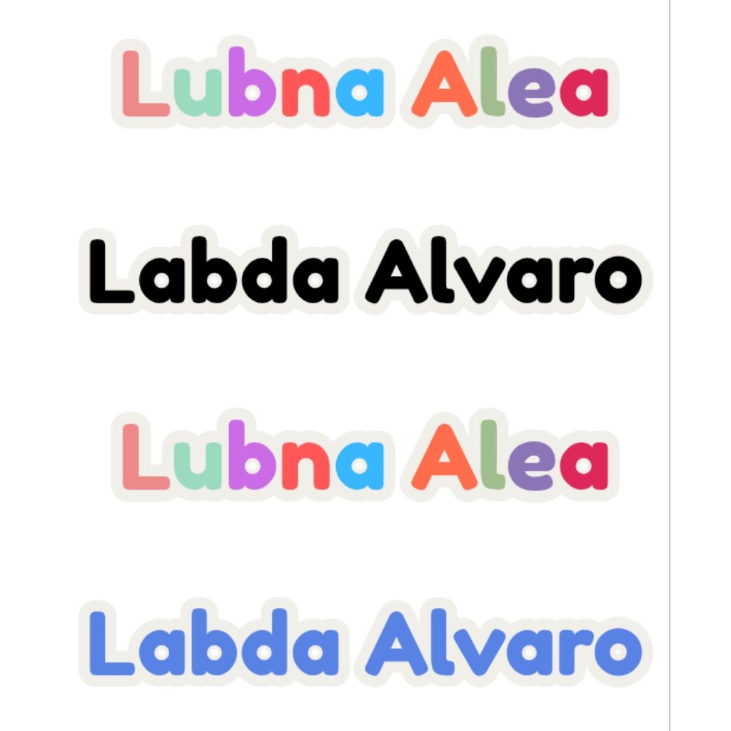 

Stiker label baju disetrika nama aja tanpa motif