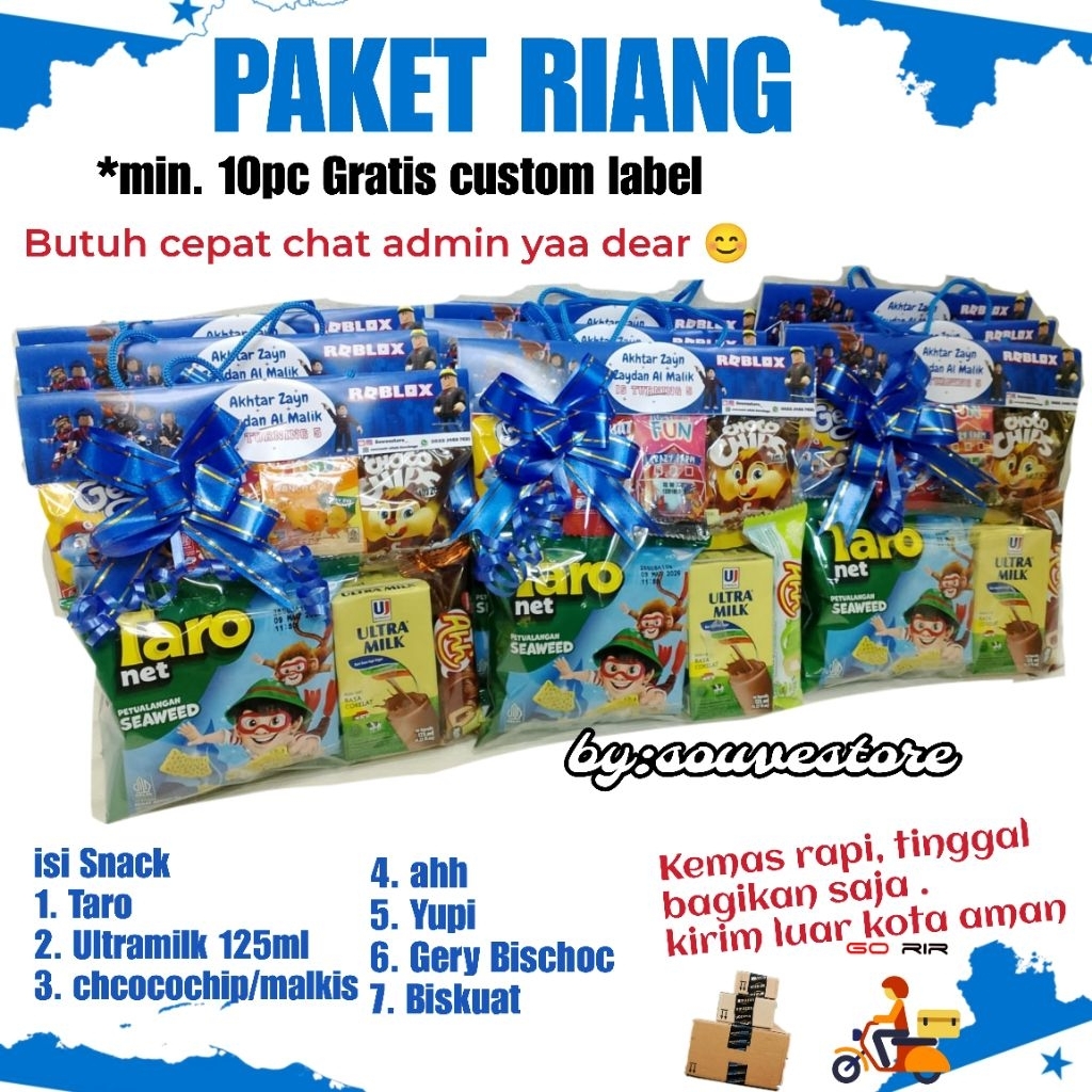 

Goodiebag Snack Paket riang || Hampers Snack ulang tahun anak 11rban || Paket ulang tahun anak lucu praktis || bingkisan ulang tahun || Snack ultah parcel ulang tahun