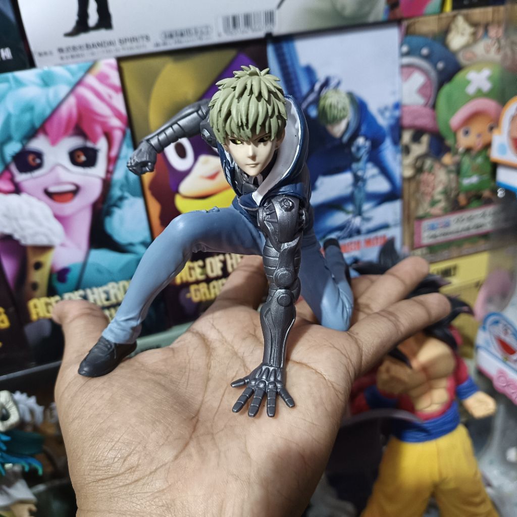 [2nd like NEW] JAPVER DXF Figure 1/10 One Punch Man Anime - Genos BANPRESTO FIGURE 2 ORIGINAL BANDAI