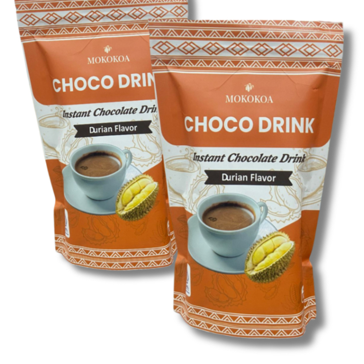 

Coklat Durian Instan chocolatte 100 Gram Mokokoa