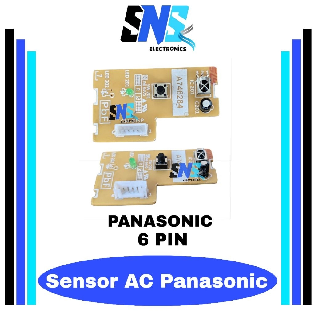 PCB sensor AC panasonic soket 6 pin A746284 - Receiver AC panasonic kabel 6 A 746284 - Modul sensor 