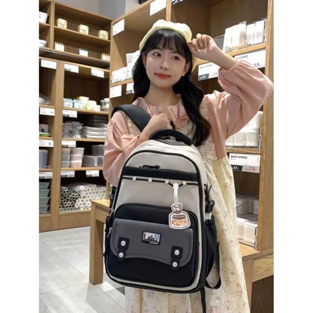 Tas Ransel Sekolah Anak Premium Import SD SMP SMA Waterproof