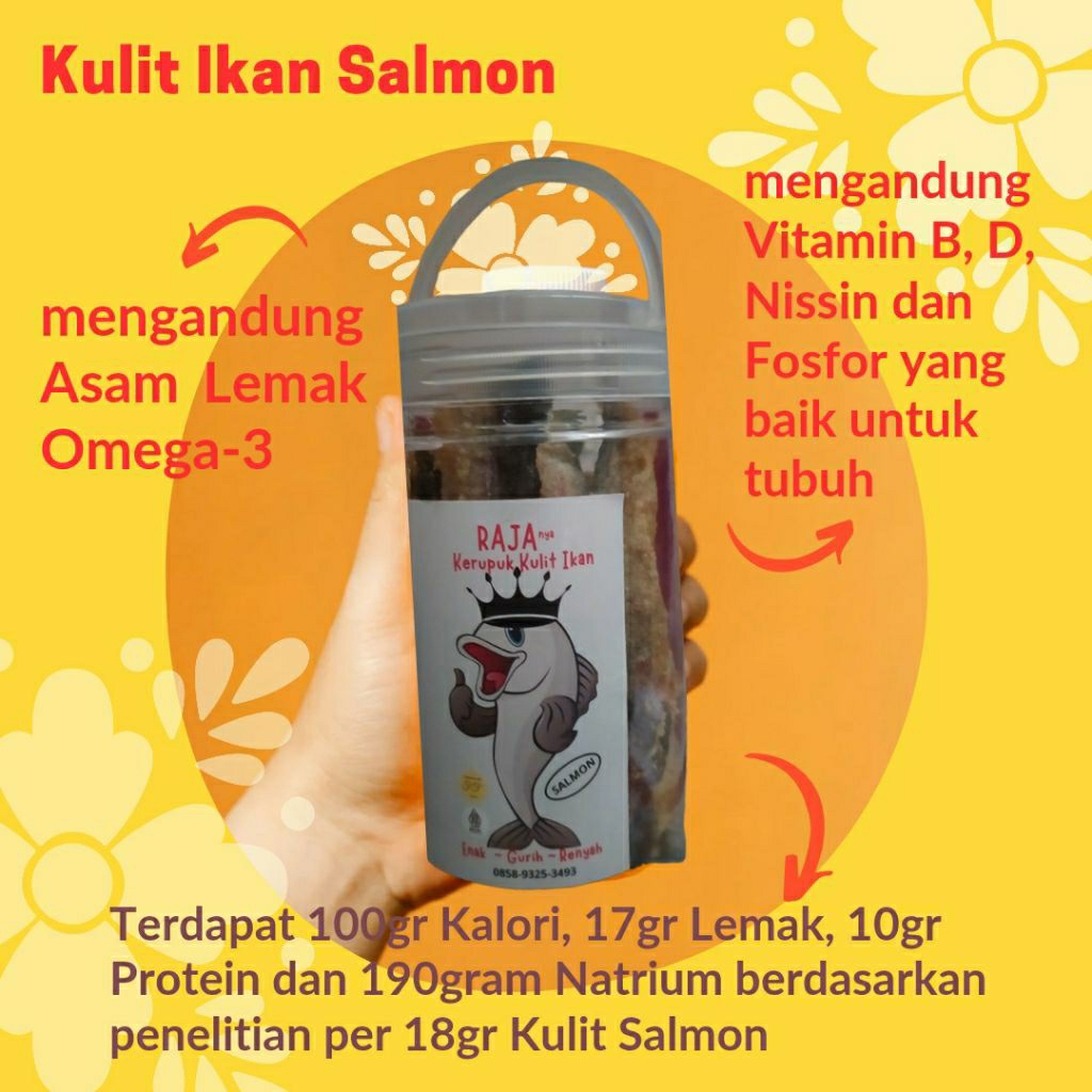 

Kerupuk Kulit Ikan Salmon Original