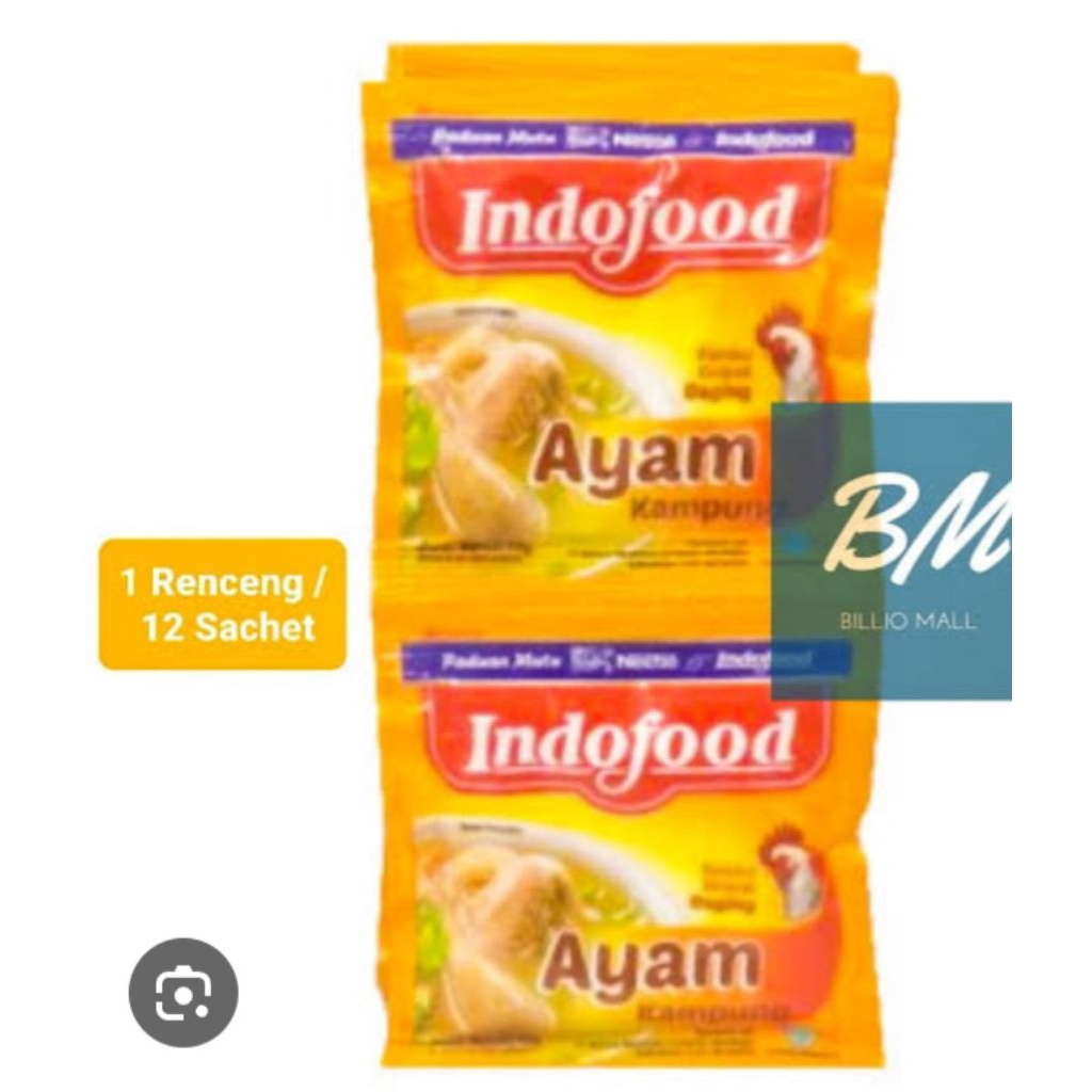 

kaldu ayam indofood berat 10g/renceng 12 pcs