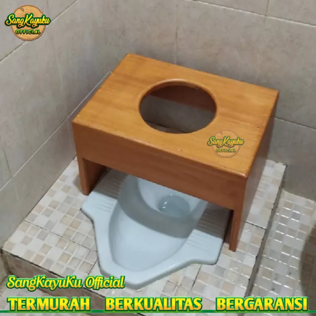 SangkayuKu Termurah kursi wc Promo Kursi wc 47*33*T 30 cm Kursi closet wc duduk kayu portable kursi 