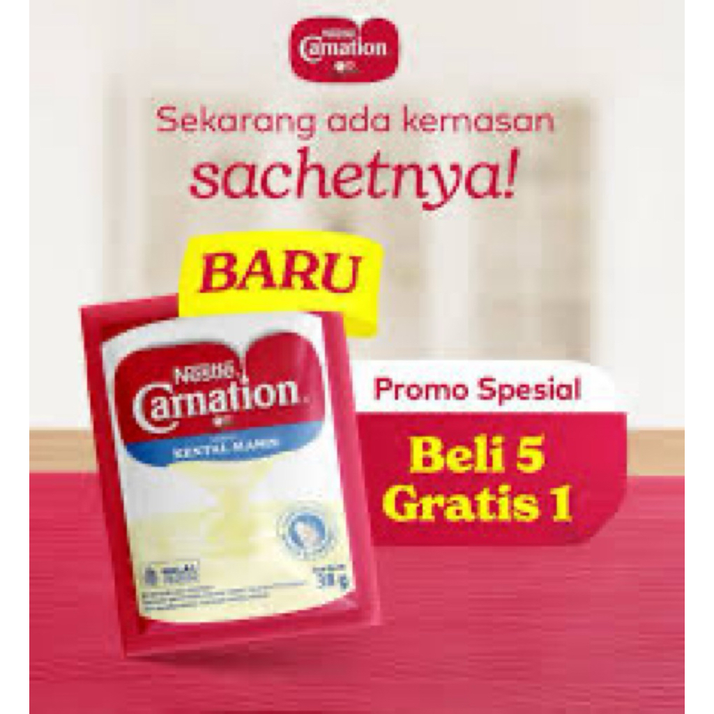 

Carnetion Renteng 38gr beli 5 FREE 1