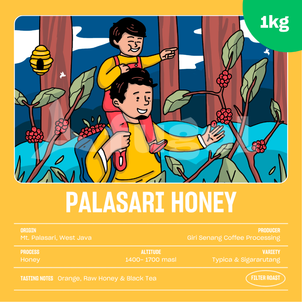 

Biji Kopi Arabika PALASARI HONEY (1 KG) Specialty Coffee Beans
