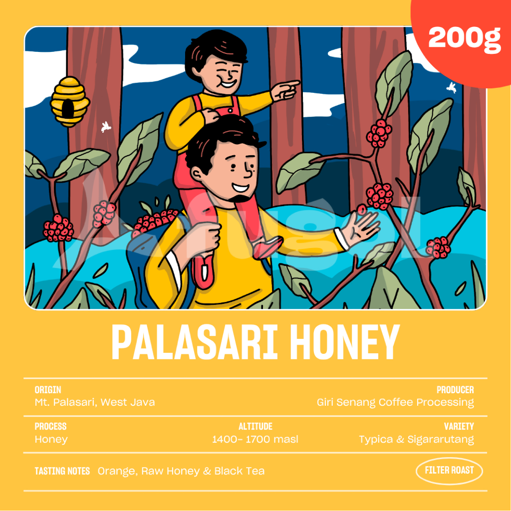

Biji Kopi Arabika PALASARI HONEY (200 gr) Specialty Coffee Beans