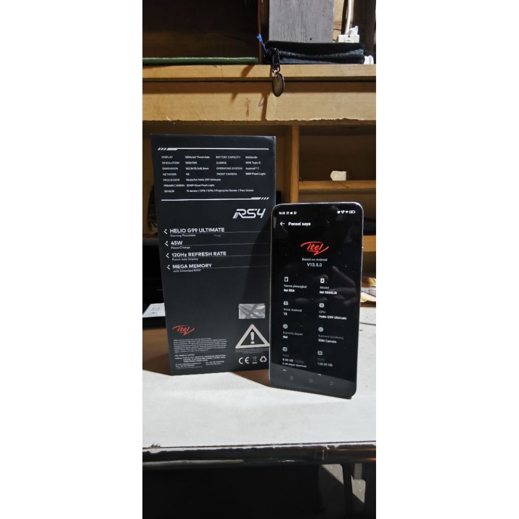 HP ITEL RS4 RAM 8GB/128GB FULLSET