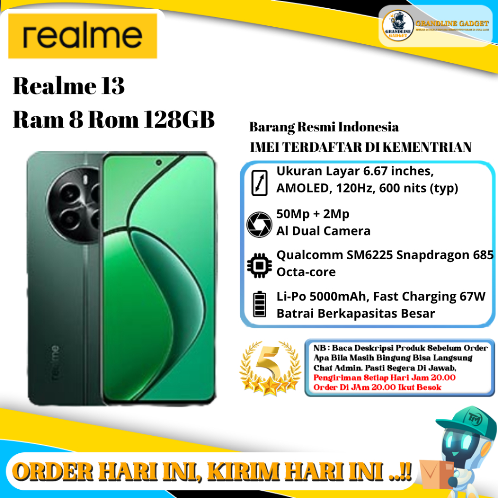 Realme 13 Ram 8/128GB | Ram 8/256GB | Ram 12/256GB