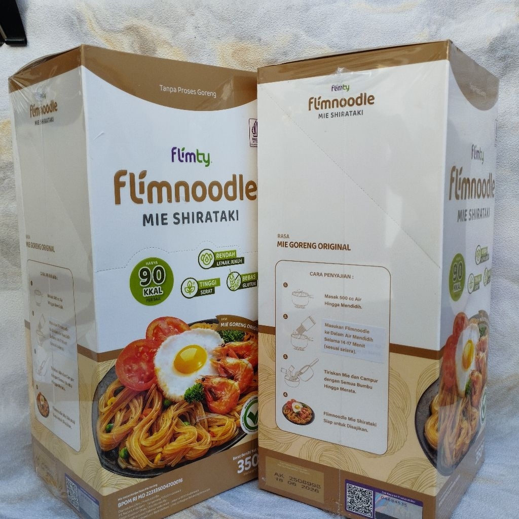 

PROMO~ MIE SHIRATAKI | FLIMNOODLE BOX ISI 5PCS | MIE GORENG ORIGINAL