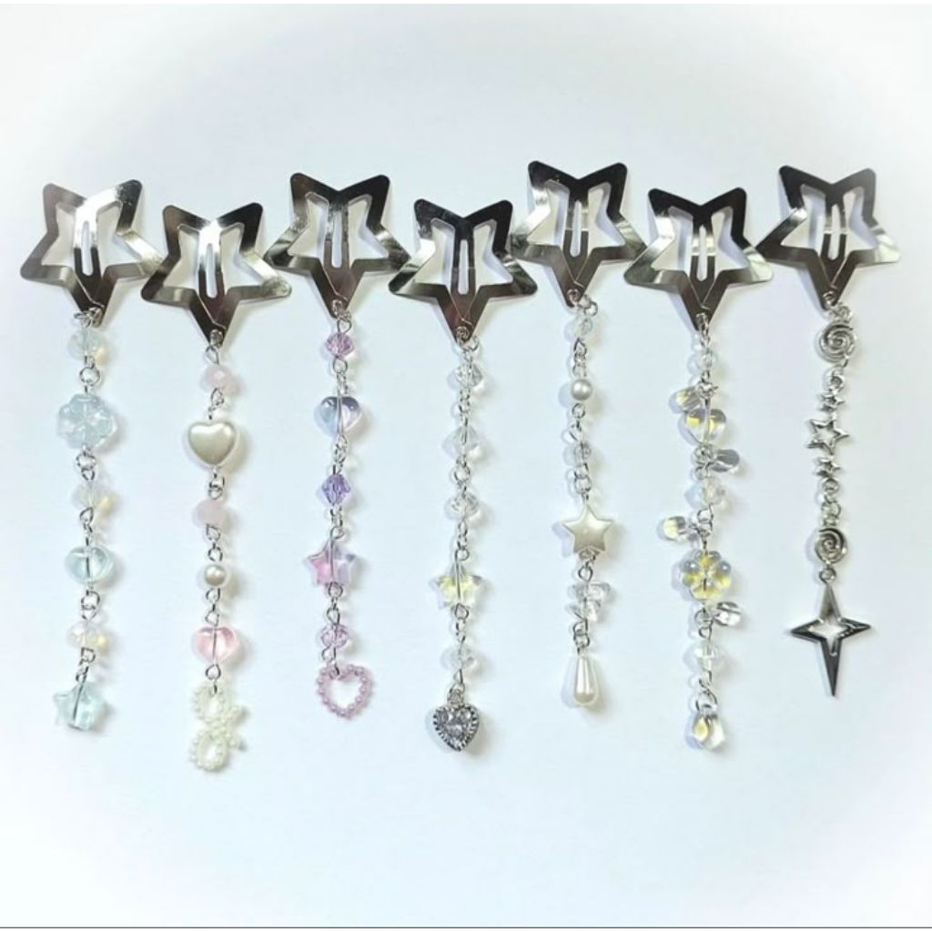 

sepaket jepitan keychain beads Hadiah / gift kpop japan kawaii hampers