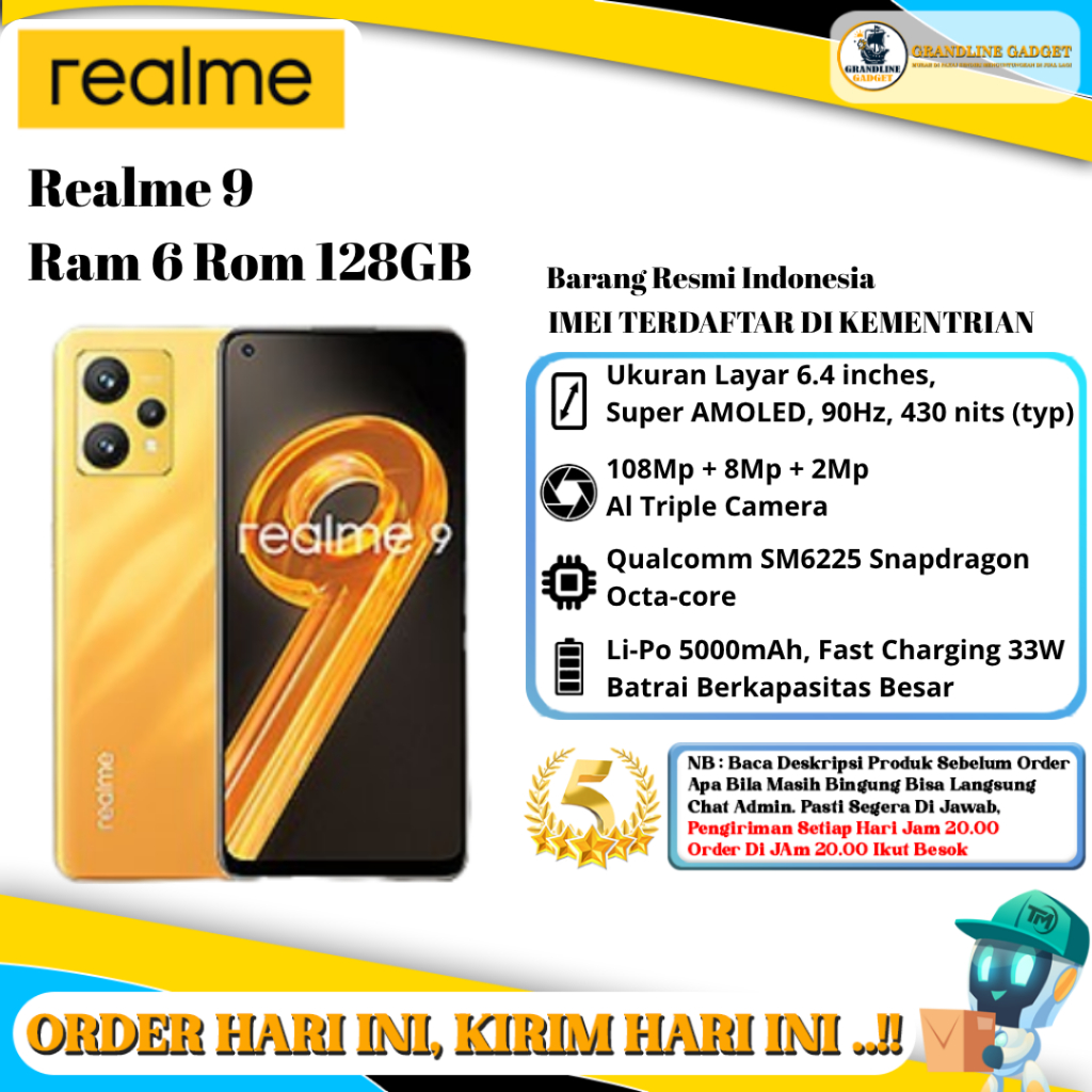 Realme 9 Ram 6 Rom128GB