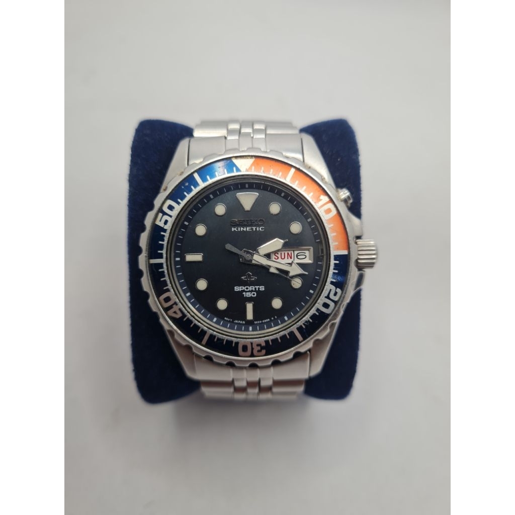 Preloved Jam Tangan Kinetic Diver Pepsi 5M43 OA49 (1st Edition of Seiko Pepsi)