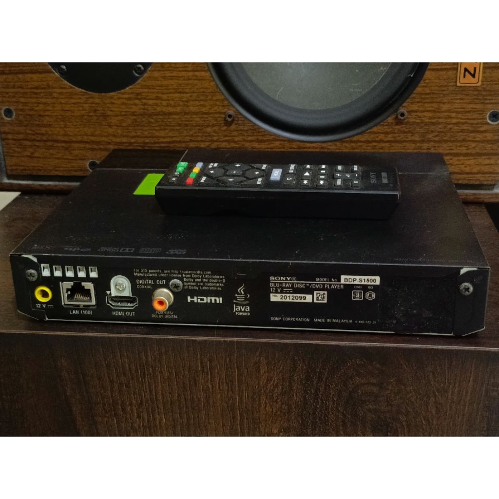 Sony BDP-S1500 Blu-ray player