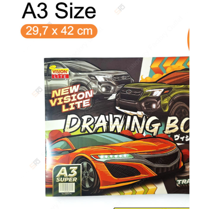 

BUKU GAMBAR VISION LITE UK A3 1PAK ISI 10