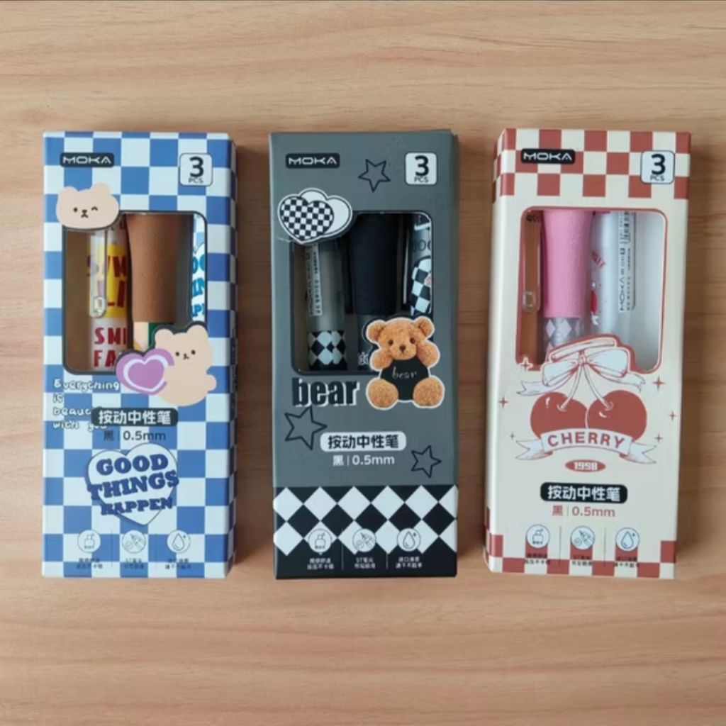 

Pulpen Aesthetic Retro/ Pulpen Aesthetic/ Pulpen Mekanik 0,5/ Pulpen Set Retro/ Pulpen Lucu/ Satu Set 3 Pcs