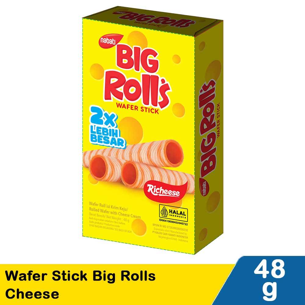 

nabati richeese wafer stick big rolls cheese 48g