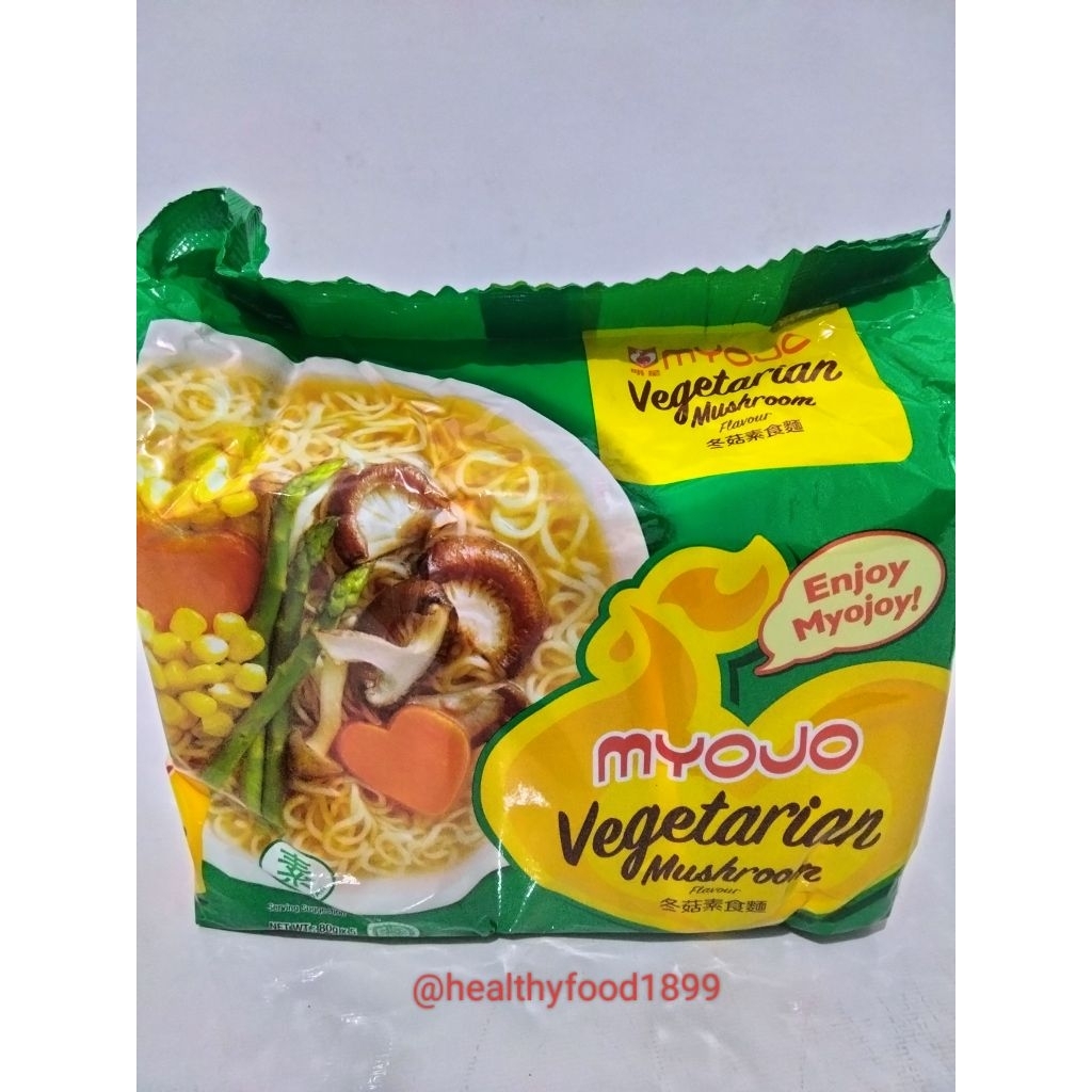 

Myojo Mie Vegetarian Jamur – 5 Bungkus @80g – Halal & Tanpa Bahan Hewani