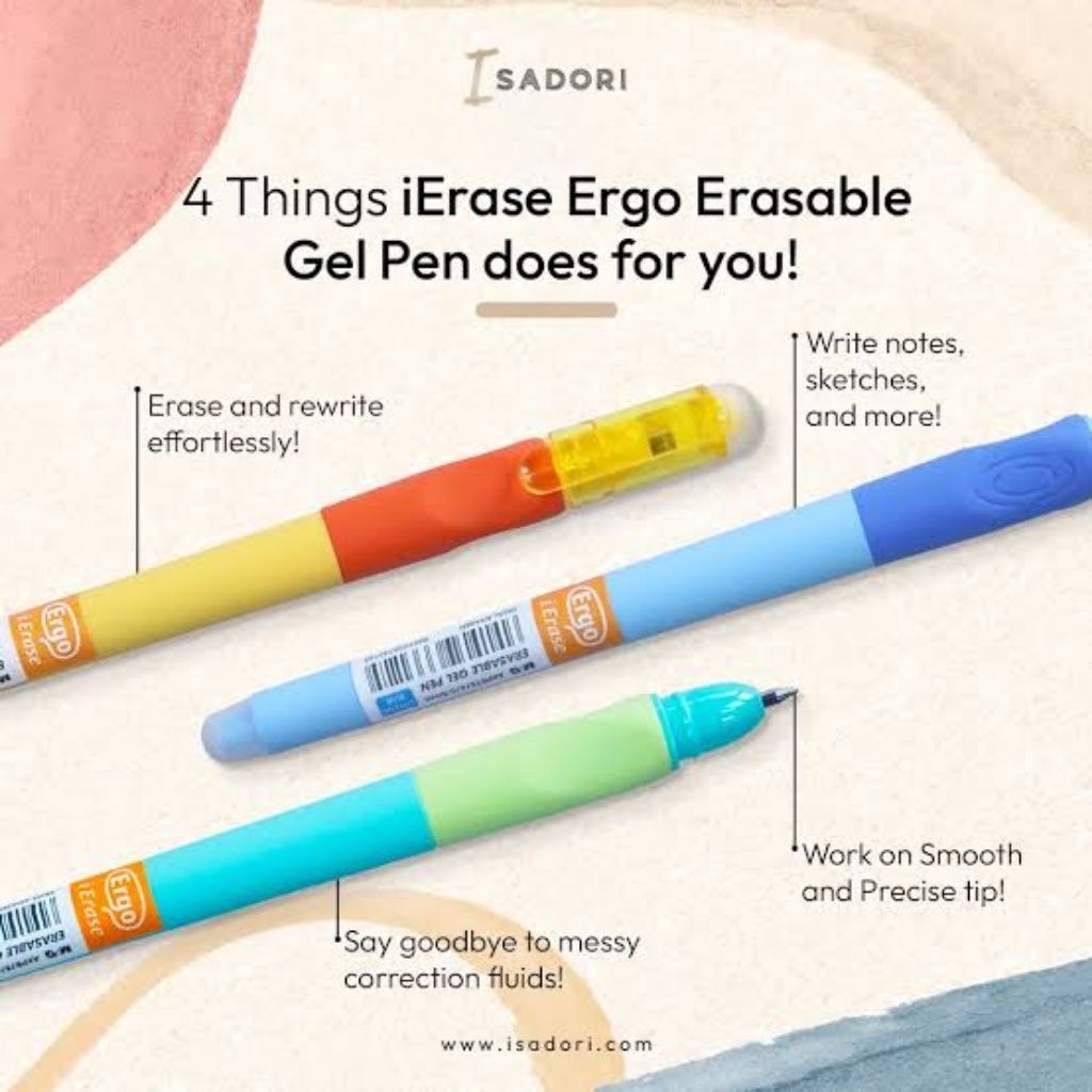 

Miniso x M&G Stationery Pen Black Ink 0,5mm erasable AKPB7501 / Pulpen pena alat tulis