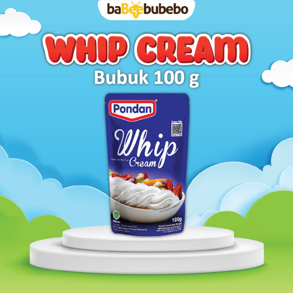 

Pondan Whip Cream / Whipcream Bubuk Pouch 100g