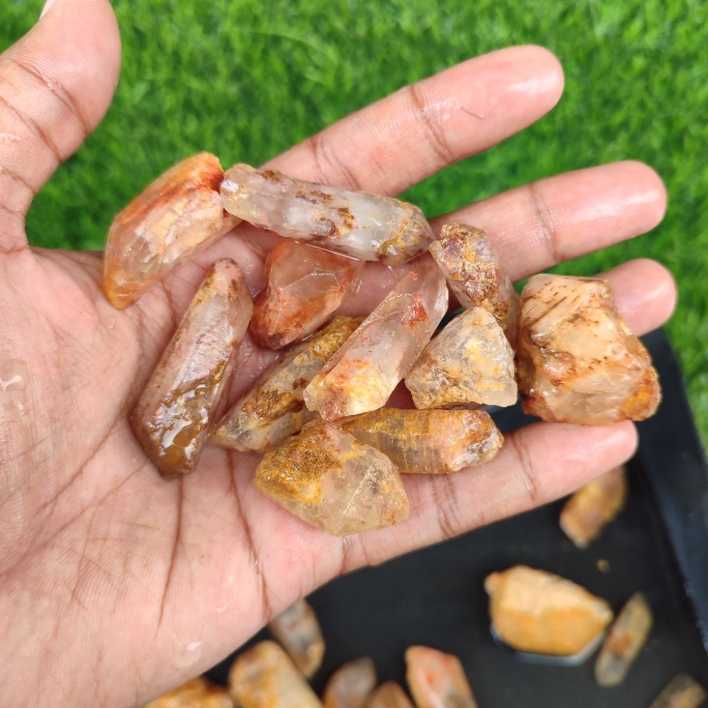 Batu kucubung karang asli alam / bongkahan kecubung karang natural / kecubung kinyang karang