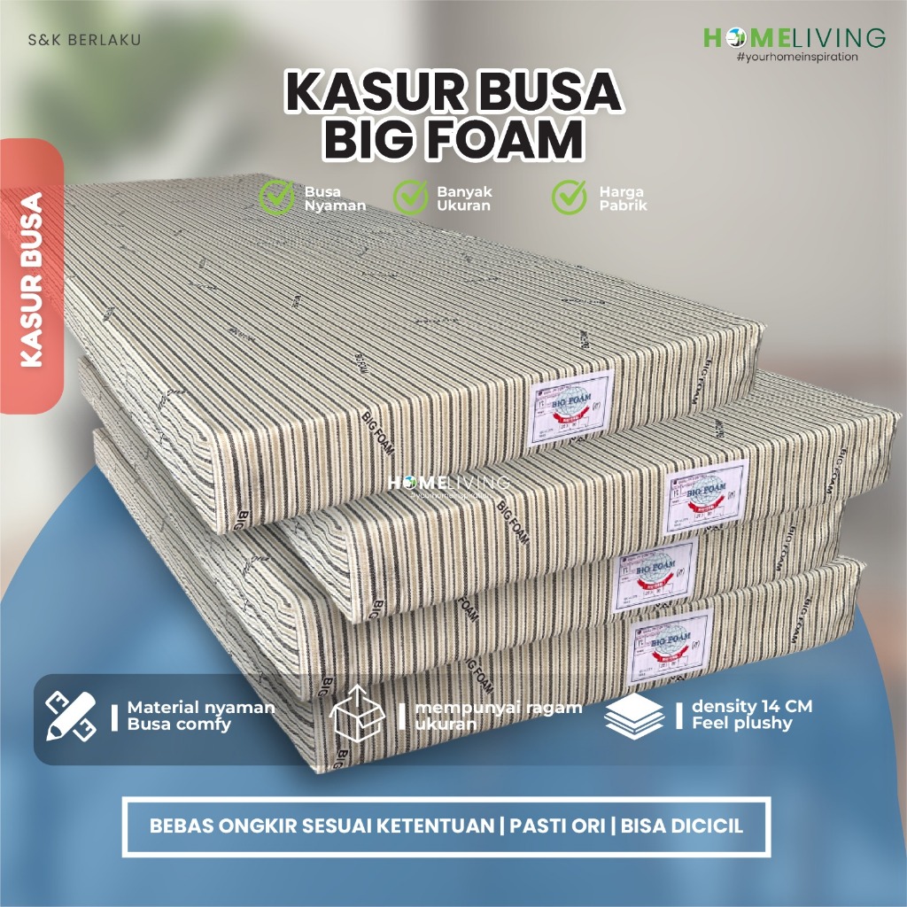 HOMELIVING - KASUR BUSA BIGFOAM - KASUR BUSA -  KASUR ANAK KOST - KASUR BUSA MURAH - KASUR BUSA PONT