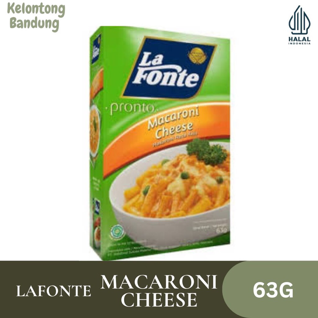

La fonte / Lafonte Pazto Rasa Keju Kemasan Box 63g / Macaroni & Cheese / Pasta makaroni