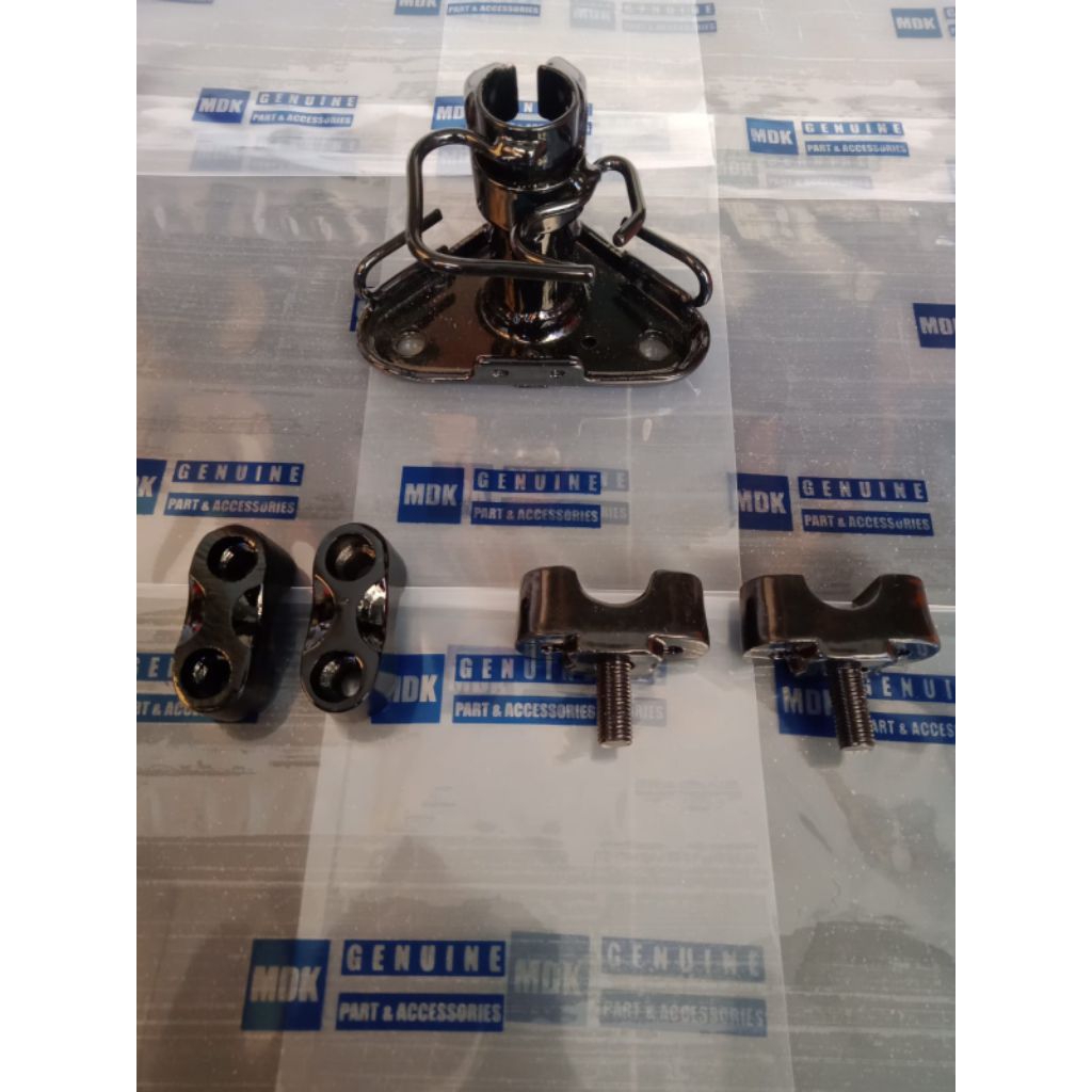 Dudukan stang x-ride + raiser x-ride + kleman x-ride