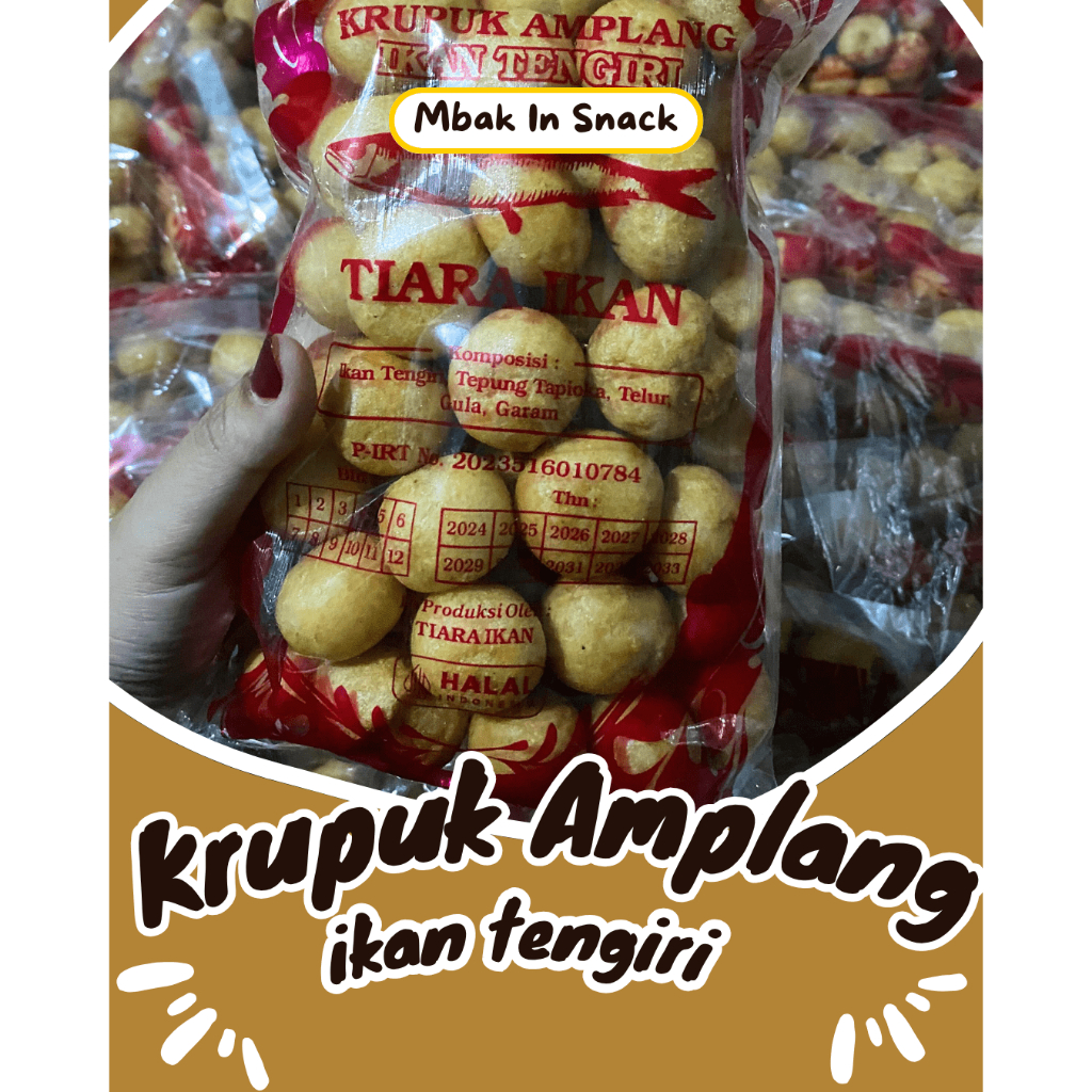 

Amplang Kurpuk Ikan Tengiri/Kerupuk Amplang