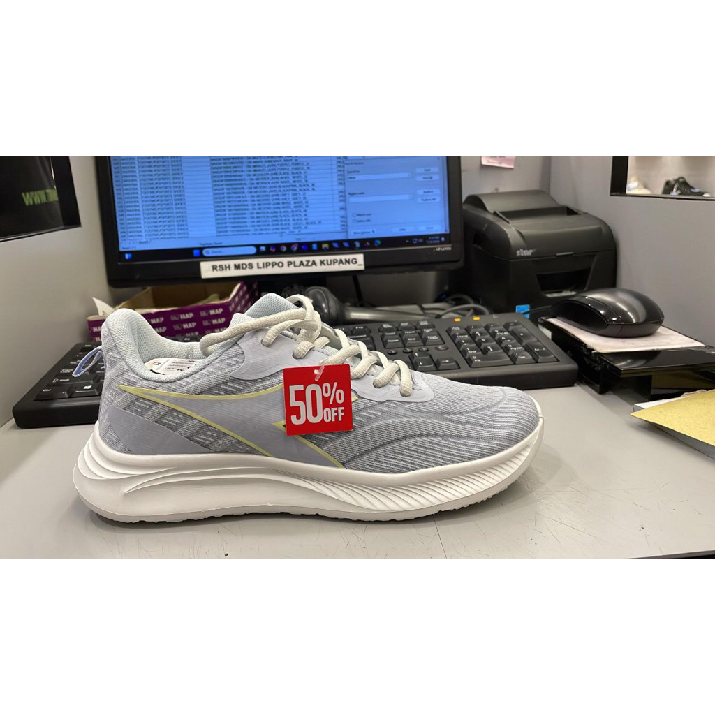 SALE DIADORA MIKA GREY RUNNING WOMEN ORIGINAL STORE