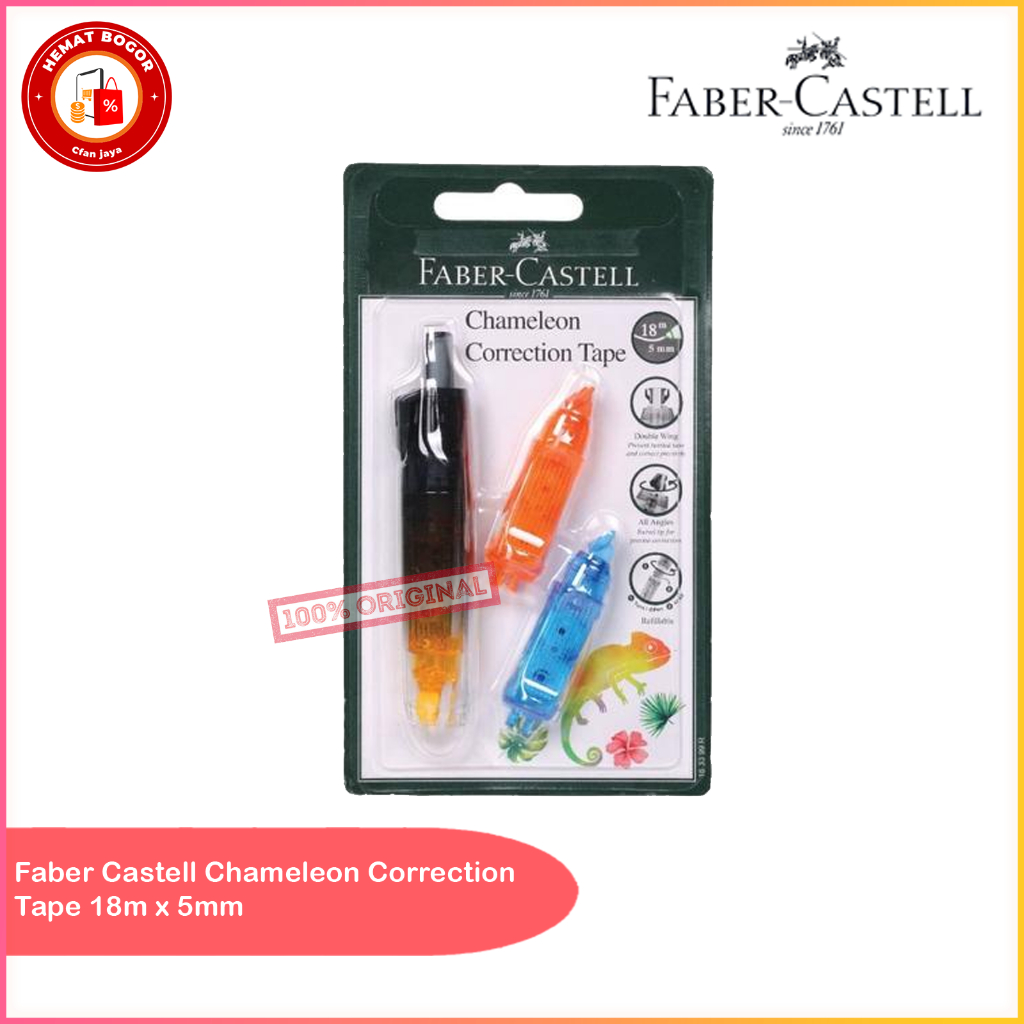

FABER CASTELL Correction Tape Chameleon 18m x 5mm - Set