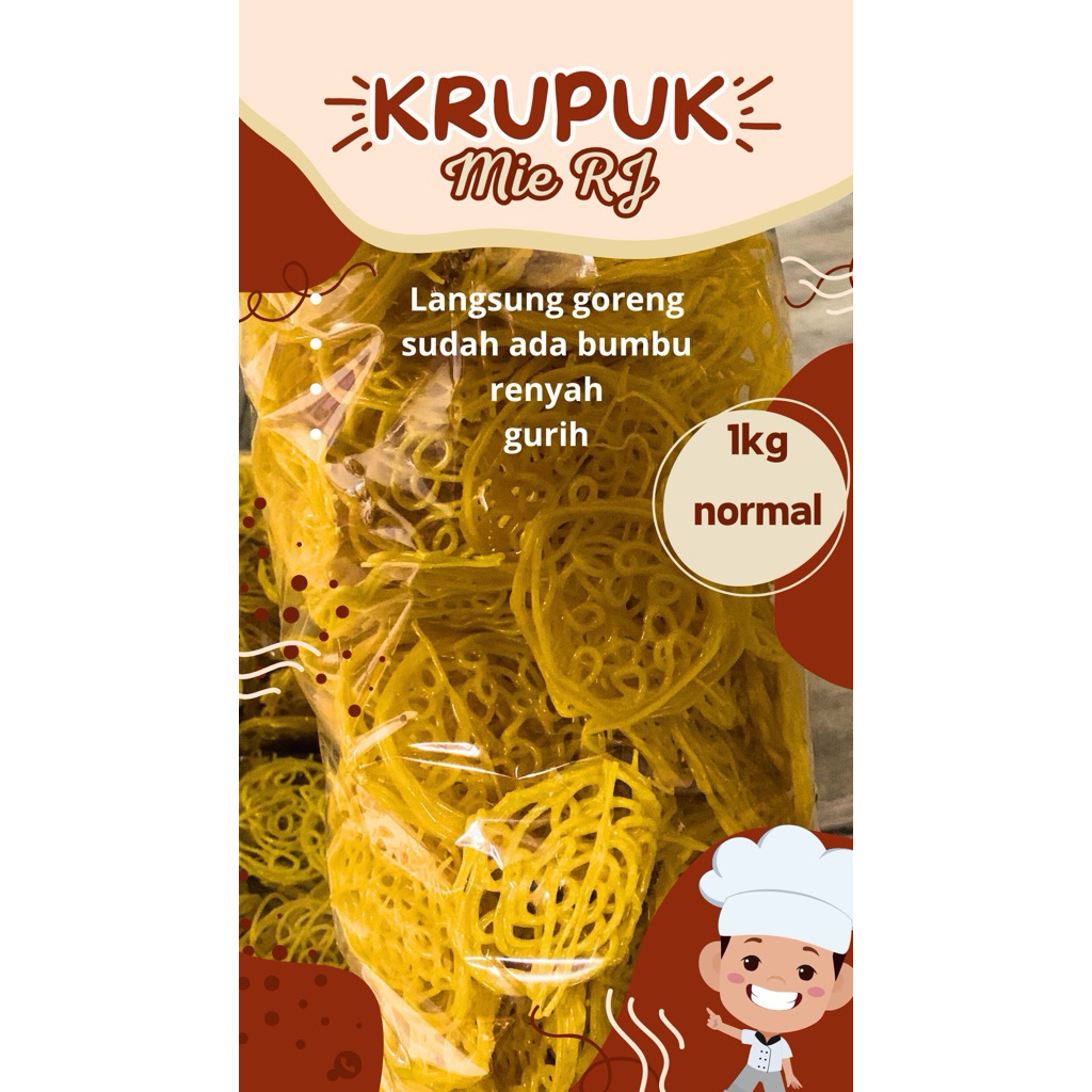

krupuk mie kuning rj isi 1kg