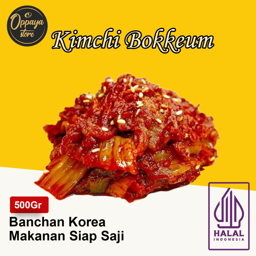 

Kimchi Bokkeum Banchan / 김치볶음 /Stir-Fried Kimchi / Kimchi Goreng 500Gr