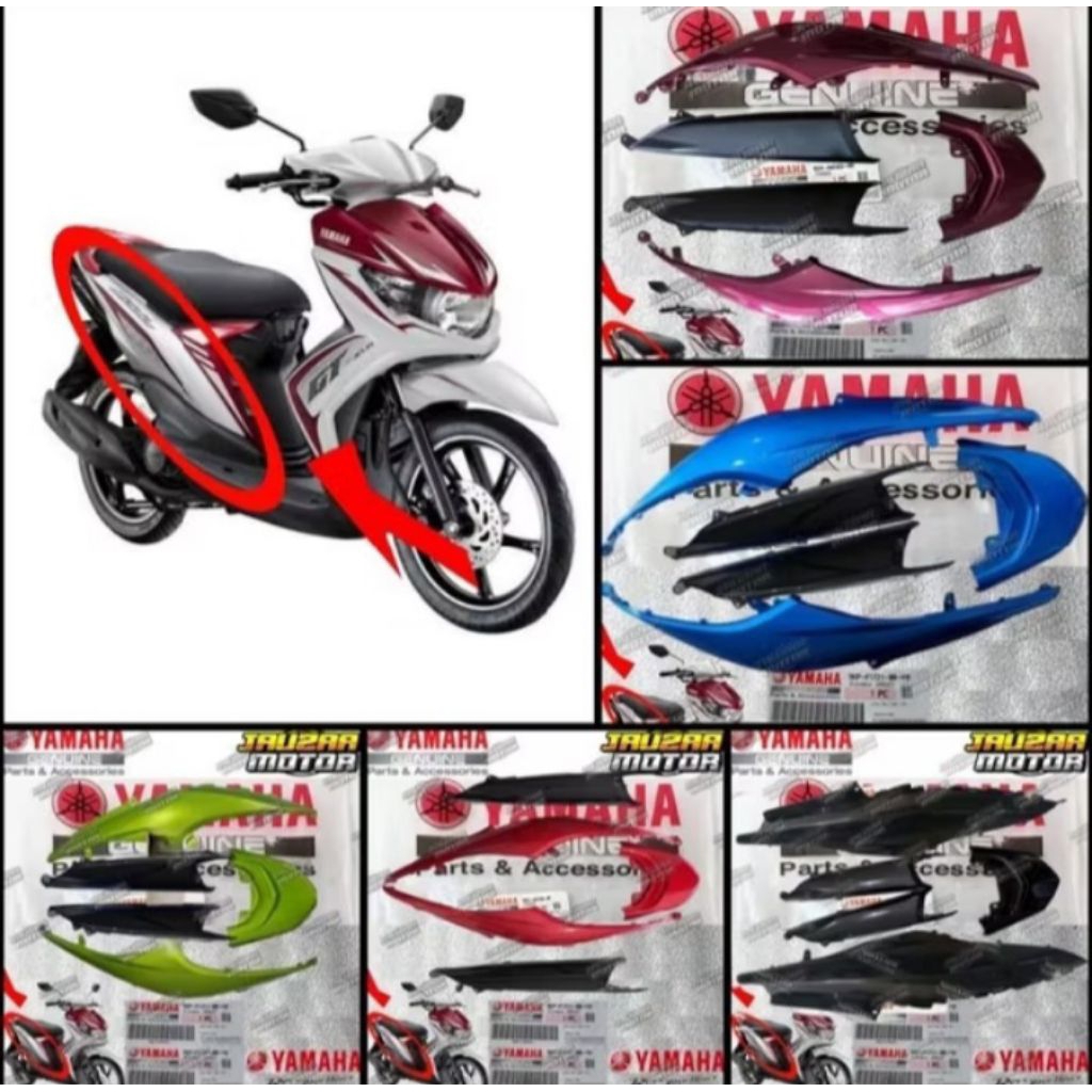 COVER BODY BELAKANG SET SOUL GT 115 ORIGINAL