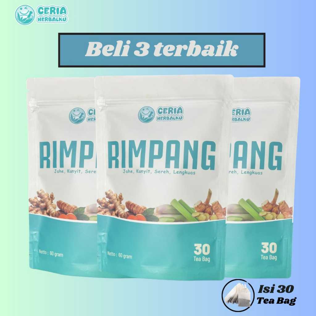 

(PAKET 3PCS) Teh Rimpang minuman berbasis rempah dengan berbagai khasiat by Ceria Herbalku