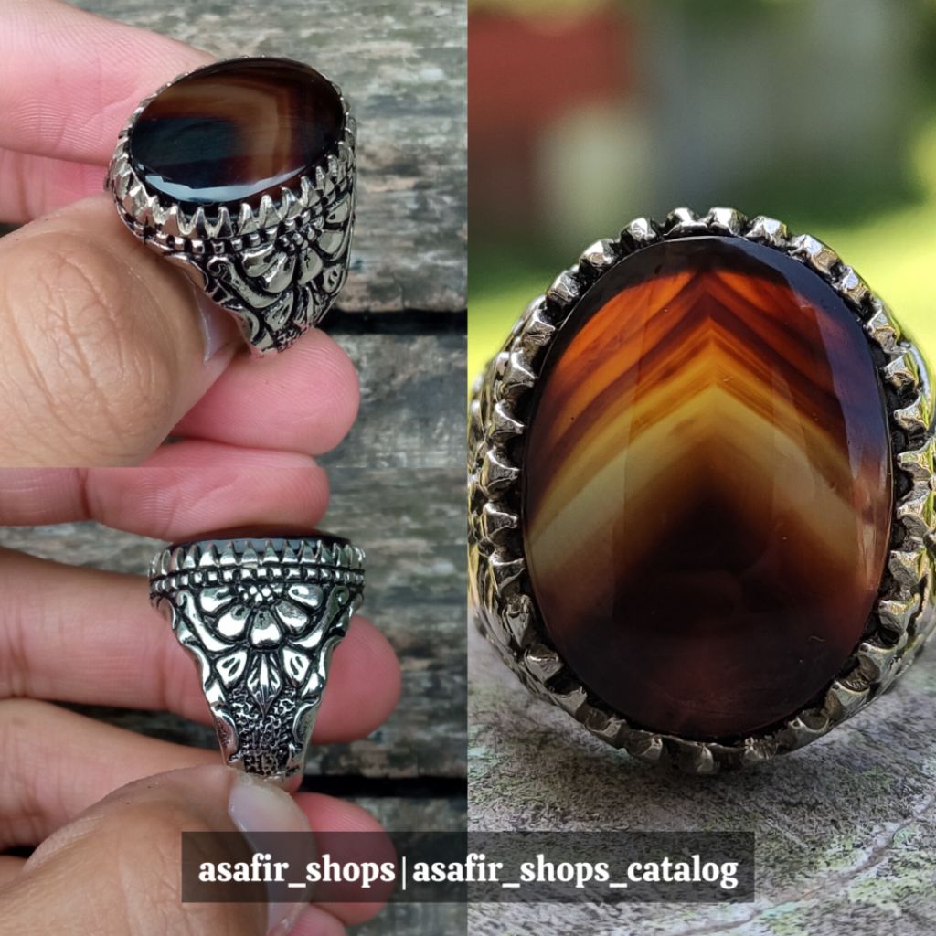 Akik Junjung Drajat (Junder) Garis Tegas Berkarakter Asli Hasil Alam