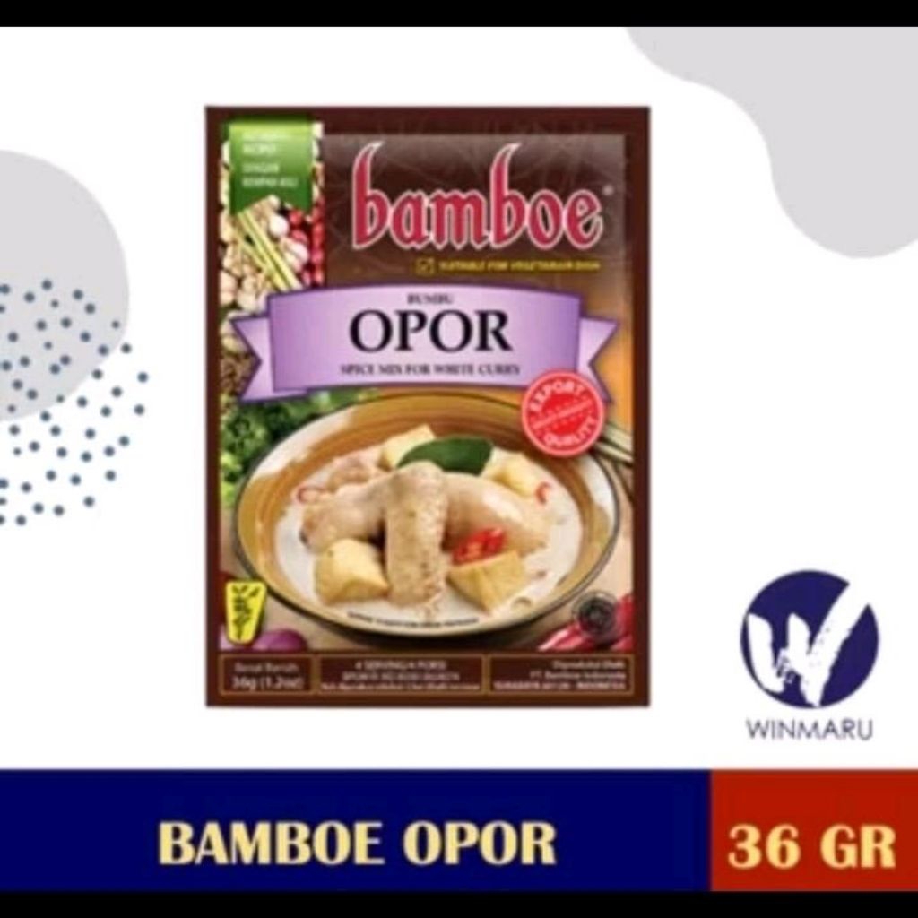 

Bamboe Opor Ayam 36gr Opor Ayam Bumbu Bamboe