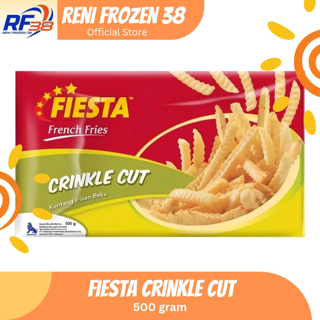 

Fiesta Crinkle Cut 500 gram / Frozen Food / Reni Frozen 38