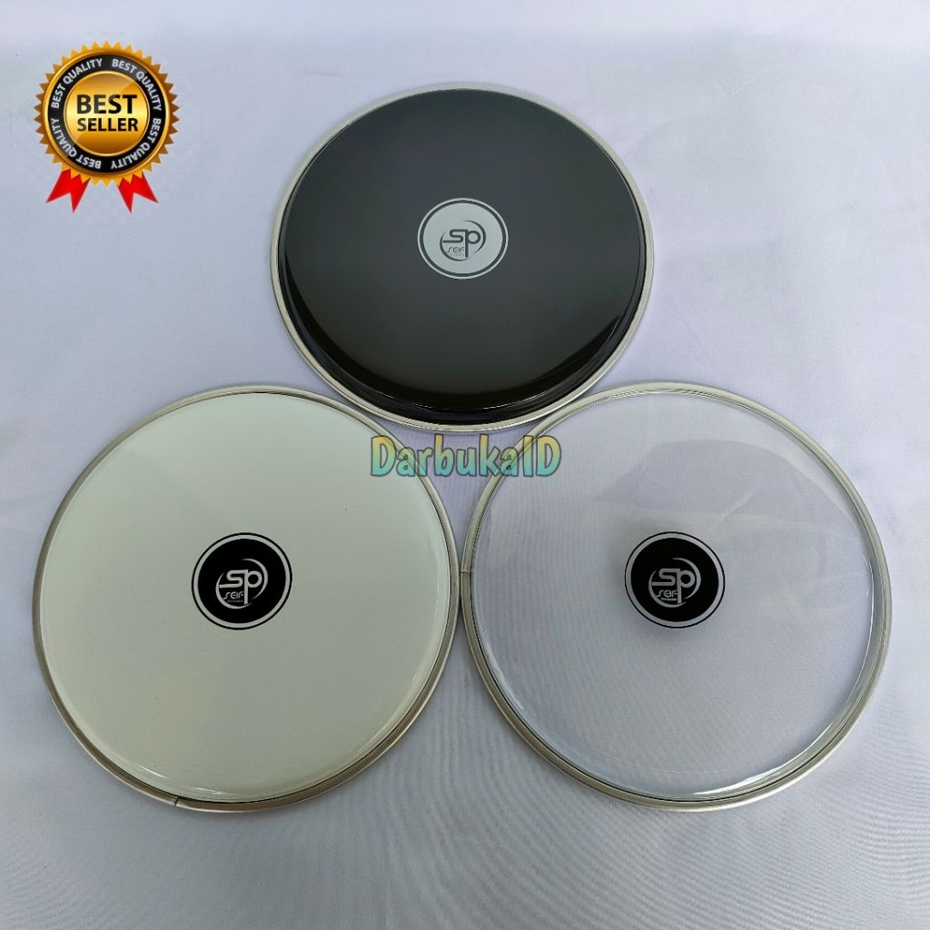 Mika Darbuka SP seif percussion 8 inch 8¾ inch 9 inch hitam putih susu bening transparan