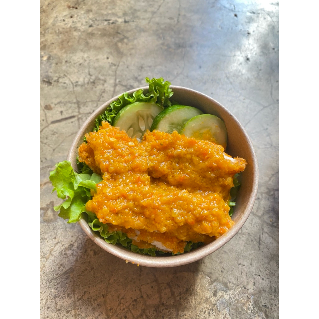 

RICE BOWL CHIKEN KATSU GEPREK
