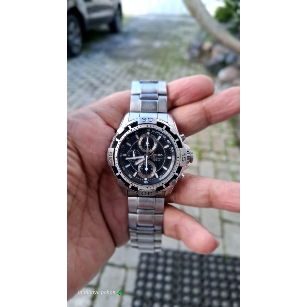 jam tangan seiko chronograph original mens watch