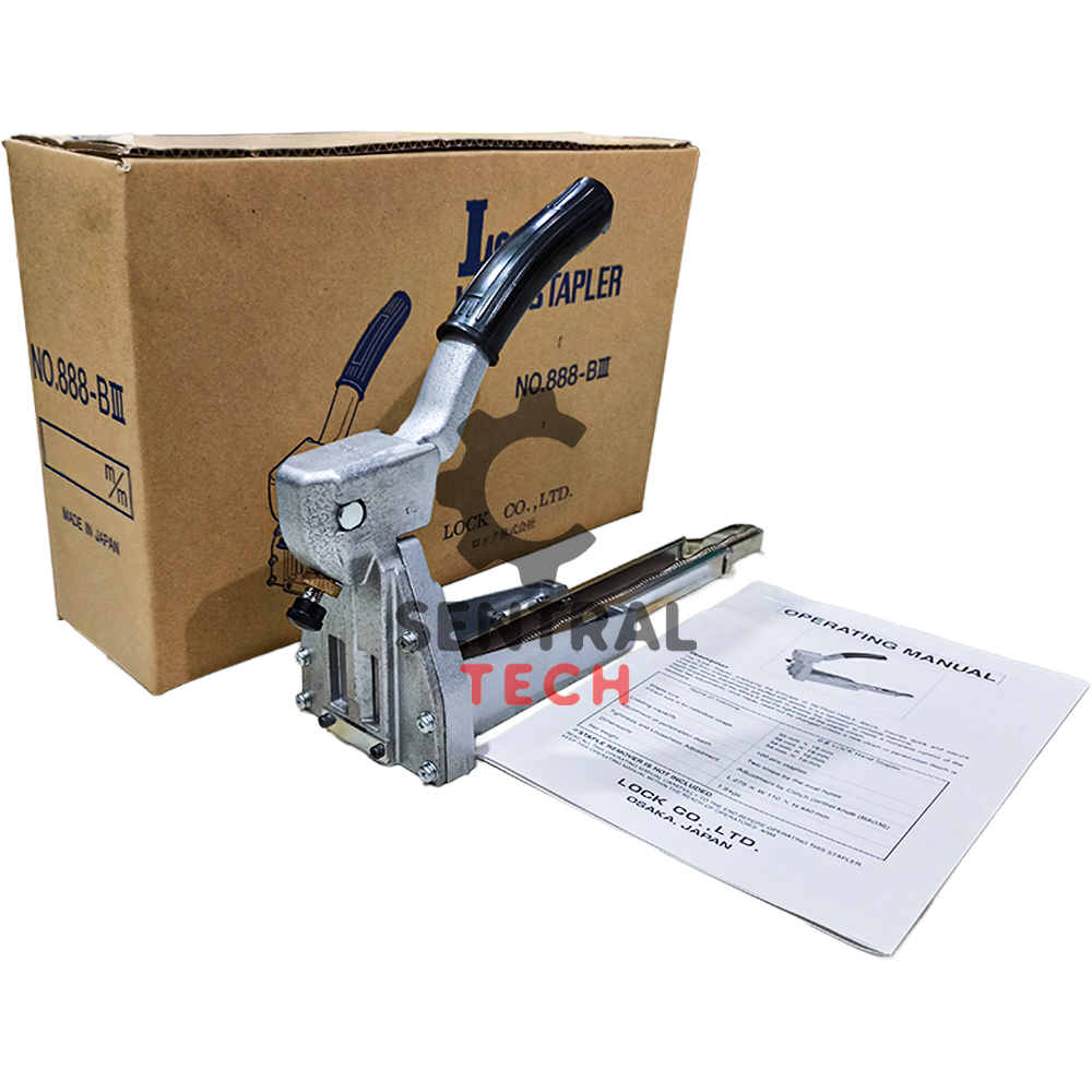 

LOCK HAND STAPLER 19MM MADE IN JAPAN