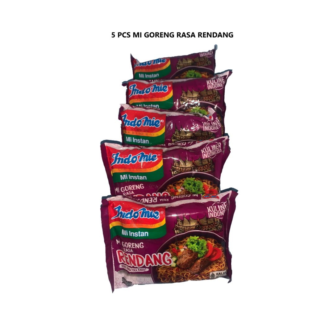 

5 Pcs Indomie Mi Goreng Rasa Rendang